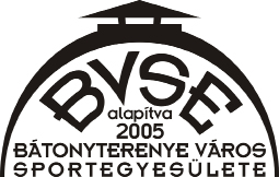 9 Bátonyterenye Város Sportegyesülete 0 3078 Bátonyterenye, Berekgát köz 1. e-mail: info@bvse.hu www.bvse.hu 9 Danyi Zoltán 1 (30) 239-5539 e-mail: info@bvse.