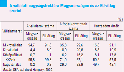 az ezer lakosra jutó KKV-k száma a 40-es uniós átlagnál jóval magasabb, egészen pontosan hazánkban az ezer lakosra jutó KKV- száma 55.