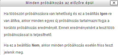 3.5. Állítsuk be az oldalak számát a kérdések mennyisége alapján! 3.6.