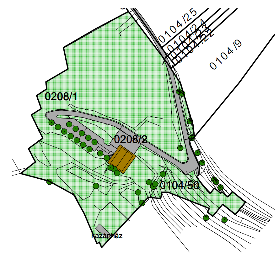 4. BEÉPÍTÉSI- ÉS ZÖLDFELÜLETI VIZSG ÁLAT, JAVASLAT A tervezéssel érintett 1. sz.