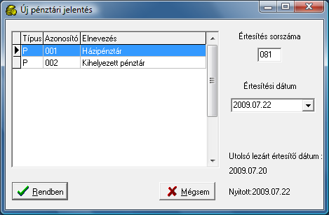 4.6.3 Elvégzett rendezések A rendezéseket megtekinthetjük az Elvégzett rendezések menüpont alatt. 160. ábra Elvégzett rendezések megtekintése 4.6.4 Utólagos napló nyomtatás Lehetőség van utólag naplót is nyomtatni, de egyszerre mindig csak egyet, azt, amely kijelölésre került.