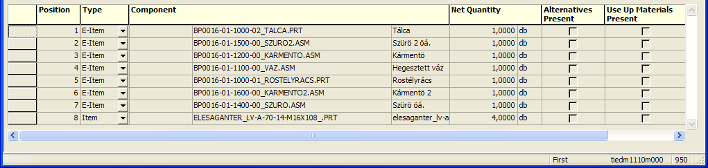 txt Előnyök: Átlátható Biztonságos (log) Folyamatvezérelt Ütemezhető XML to TAB windchill_to_tab.sh rc.