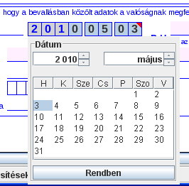 jelölőnégyzet: bepipáláskor a jelölőnégyzet melletti szöveg/funkció elfogadását szolgálja. értéklista: duplakattintással, vagy Ctrl+le nyíl hatására lenyitható.