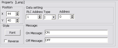 MESSAGE DISPLAY elem: Az APB PLC bemenetének, kimenetének vagy belső tárolójának állapotának függvényében előre megadott szöveg megjelenítéséra használható a kijelzőn.