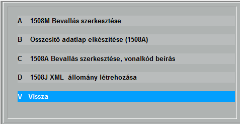 felsorolt hibák kijavítását követően a bevallás teljes állományát újból be kell nyújtania és a lap tetején lévő kódkockába be kell írnia az eredeti (az adóhatóság által hibásnak minősített) bevallás