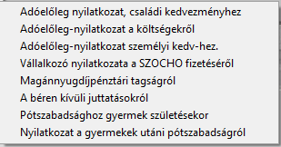 Lista A menüpont táblázatos formában dolgozónként és havonta jeleníti meg a felhasznált szabadságos napok számát.