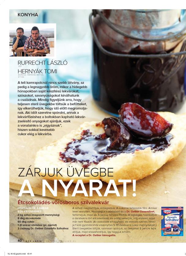 Nők Lapja magazin Konyha