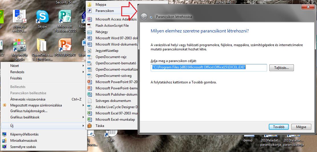 28 A program indítása nyomva tartsa közben egy máshol létrehozott