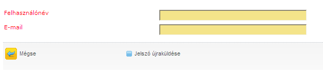 A bevitt adatok közül vagy a felhasználónév, vagy a jelszó nem megfelelő. A kis négyzetre kattintva visszatérhet a bejelentkező felületre.