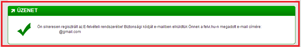 Activating application Now you must see the page below. Please click on the Belépés (Enter button) On the next page you can read the Legal Terms of Registration to the Hungarian Tertiary Education.