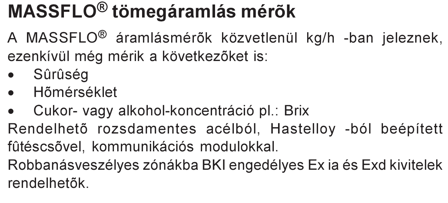 Néhány típus a Siemens áramlásmérı-választékából hálózati tápfeszültség DN50 DN1200