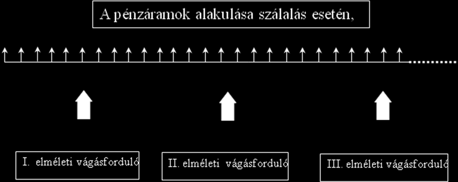 Hozamok és jövedelem ingadozása Hagyományos erdőkezelés jellemzői: nagyon