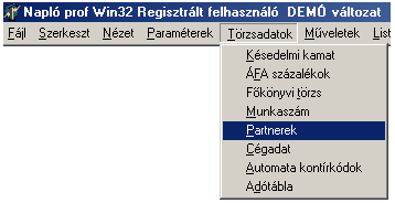 Törzsek 20 Új munkaszám fel-viteléhez válassza a <Bővít> gombot.