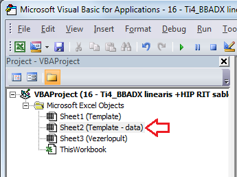 Keresd meg a kódban a Sub PopulateWorksheets() sort (ez az első sorok egyike) és ez alatt 1-2 sorral kattints bele a kódba.