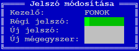 segítségével mozoghatunk a már felvitt mennyiségi egységek között. A módosításokat az <F10> billentyűvel menthetjük, vagy az <ESC> billentyűvel mentés nélkül kiléphetünk. 6.