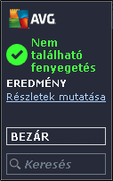 Súgó - megnyitja a súgó fájlt a kezdőlapon. 5.7. AVG minialkalmazás Az AVG minialkalmazása Windows asztalon jelenik meg (Windows oldalsáv).