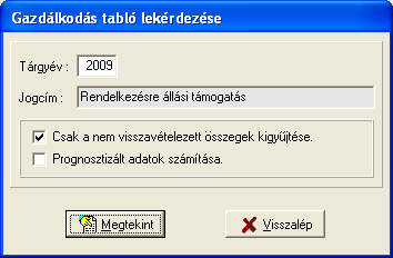 A képernyı alsó részén, az ellátáshoz tartozó sorok lesznek láthatóak. II.