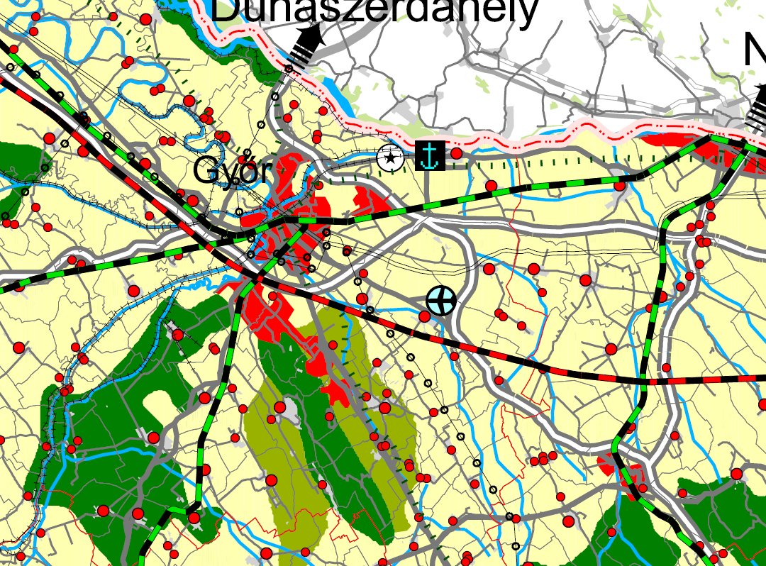 1.3. A területrendezési tervekkel való összefüggések vizsgálata 1.3.1.Országos Területrendezési Terv (továbbiakban OTrT) Jelen anyag készítésének időpontjában 1 a hatályos OTrT az Országos Területrendezési Tervről szóló 2003.