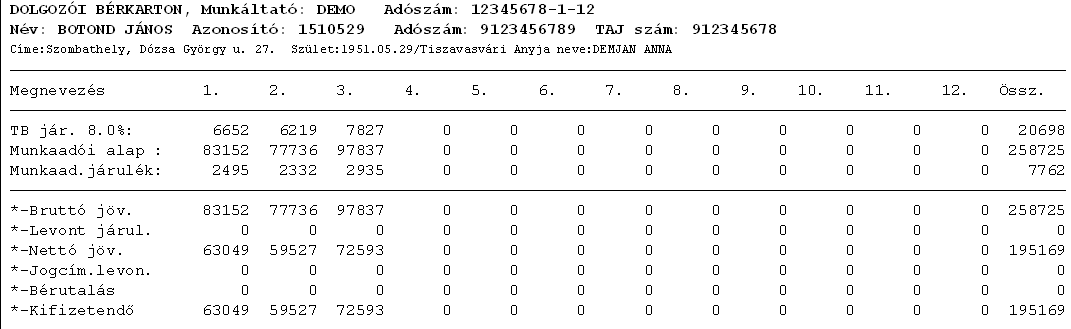 amit bérkiegészítésként jutat a dolgozónak, vagy ajándék, stb.).