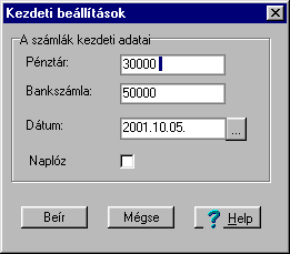 S Z A B Ó Z S O L T : A P É N Z T Á R K Ö N Y V M Ű K Ö D É S E nyomtatása. Opcionális lehetőség a pénztárkönyvbe való bevezetés előtt a napló használata (Ajánljuk a használatát!).