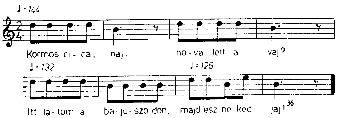 121 Én lefekszem én ágyamba, Testi-lelki koporsómba. Álom engem meg ne fogjon, Csalárd ördög meg ne csaljon, Mert én meg vagyok keresztelve az Atyának, és Fiúnak és Szentléleknek nevében, ámen.