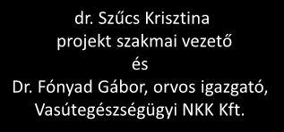 Program 09:30 Köszöntő dr. Paphalmi Rita Elnök, Egészségügyi Engedélyezési és Közigazgatási Hivatal 09:40 Megnyitó Dr.