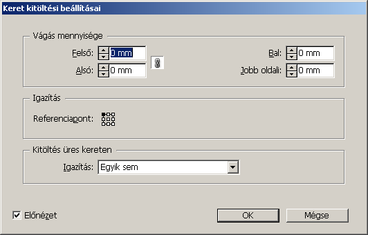 52 Az InDesign CS3 újdonságai A Gyors alkalmazás panelen megjelenő elemeket a panel gombjára kattintva állíthatjuk be.