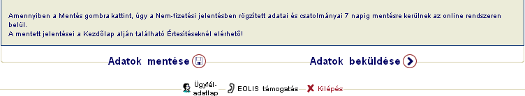 Ekkor még lehetősége van az adatok szerkesztésére is, majd az űrlap alján található <Adatok beküldése> gombbal véglegesítheti jelentését és küldheti el az Euler Hermes felé.