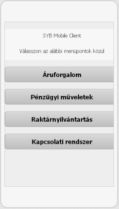 Vezetői döntéstámogatási modul fejlesztése a Start Your Business rendszerben és a SYB Mobile Client Mobile Klins felhasználói felületének tervezése A szoftver kezeléséhez kapcsolódó jogosultságok: Az