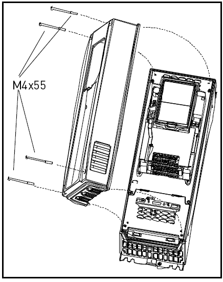 ERŐSÁRAMÚ KÁBELEZÉS VACON 32 Vázméret A1 B1 C1 D1 C2 D2 E MR4 15 35 10 20 7 35 MR5 20 40 10 30 10 40 MR6 20 90 15 60 15 60 MR7 20 80 20 80 20 80 19.