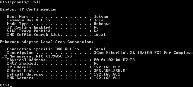 A TCP/IP protokoll hibaelhárítását, bármennyire is szeretnénk, nem tudjuk operációs rendszertől függetleníteni.