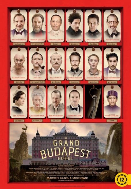 A Grand Budapest Hotel (The Grand Budapest Hotel) A Grand Budapest Hotel nem egy átlagos film és épp ezért nem is biztos, hogy mindenkinek elnyeri a tetszését, viszont szerintem mindenkinek legalább