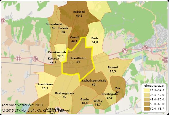 43 A gazdasági recesszióhoz kapcsolt foglalkoztatási mélyrepülés mellett a statisztikai mutatók változásához a már korábban ismertetett demográfiai folyamat, ill.