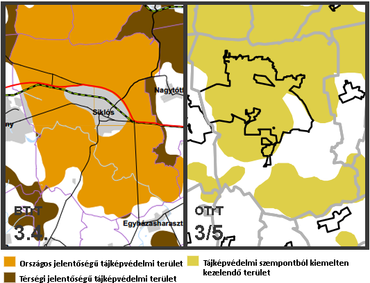 Védett, védendő táji-, természeti értékek, területek 1.12.3.