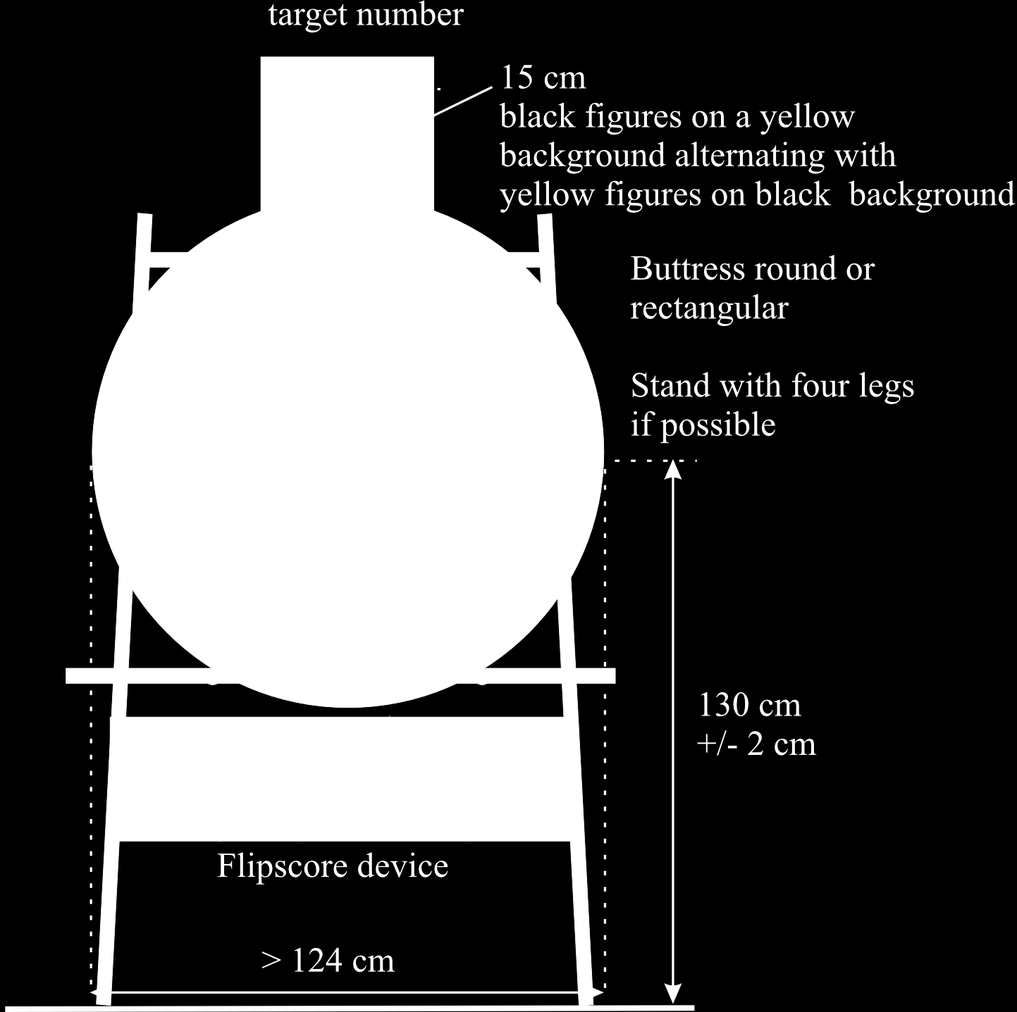 Image 11: Indoor target butt set-up 4 x 4 40cm-es lőlap