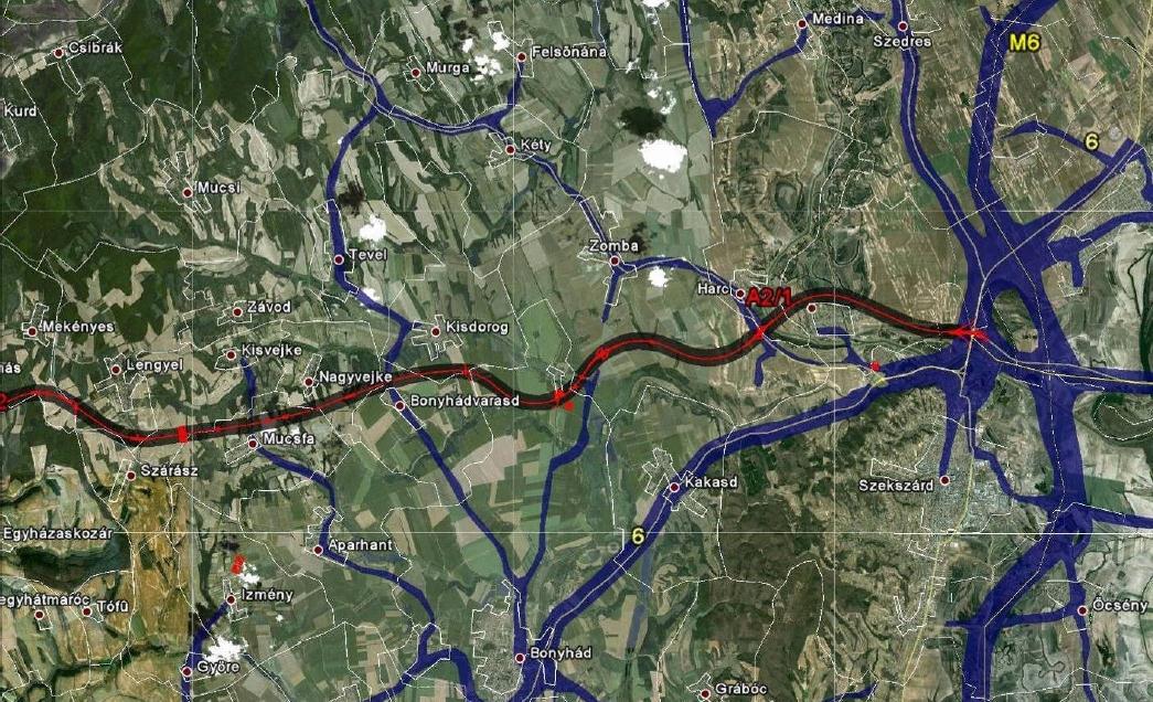 3. Esettanulmány (M9 EVD) Zaj- és rezgés védelem szempontjából Gyakorlatilag nem választható ki egyértelműen olyan változat, amelyik a másik kettőnél jelentősen kedvezőbb lenne akár