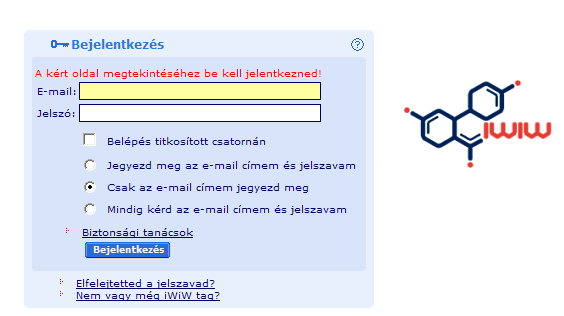 Regisztrációkor a nevét és e-mail címét tárolja el a rendszer, de további adatokat is meg lehet adni, mint például születési dátum, foglalkozás vagy az általános-, közép-, fıiskola, egyetem, ahova