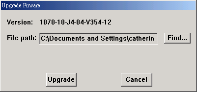 59 5. Upgrade Firmware /Firmware frissítés/ Ezt a funkciót használja, ha szeretné frissíteni a DVR firmwarejét vagy az OSD menü nyelvét.