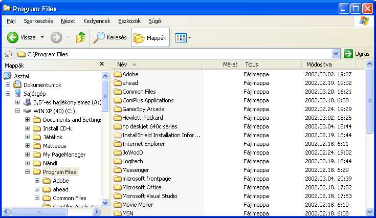 Windows XP : www.pszfsalgo.hu, : radigyorgy@gmail.com, : 30/644-5111 A társítandó program módosítását a mappa ablakához tartozó FÁJL TÁRSÍTÁS PROGRAM VÁLASZTÁSA paranccsal végezhetjük el. 13.