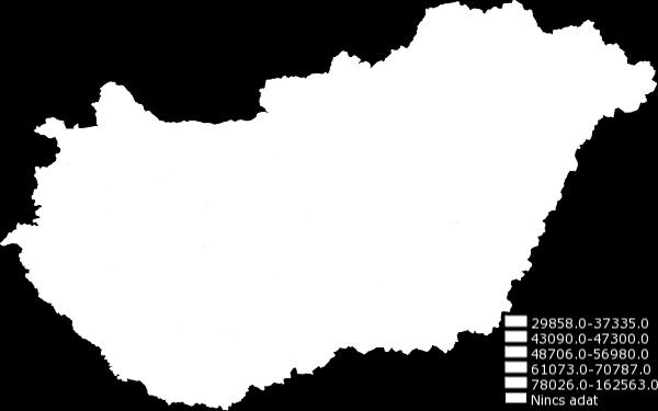 46. ábra 15-64 éves foglalkoztatottak száma az ipar, építőipar nemzetgazdasági ágban (fő), 2008 Forrás: VÁTI TMER A térségi ipar szervezeti rendszerére kettősség jellemző: a kis létszámú társas