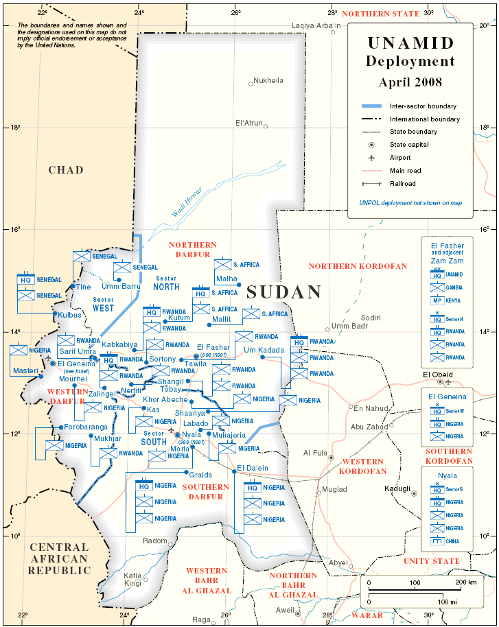 feladatokat, az AU által vezetett, addigra működésképtelenné vált missziótól (African Union Mission in Sudan - AMIS).