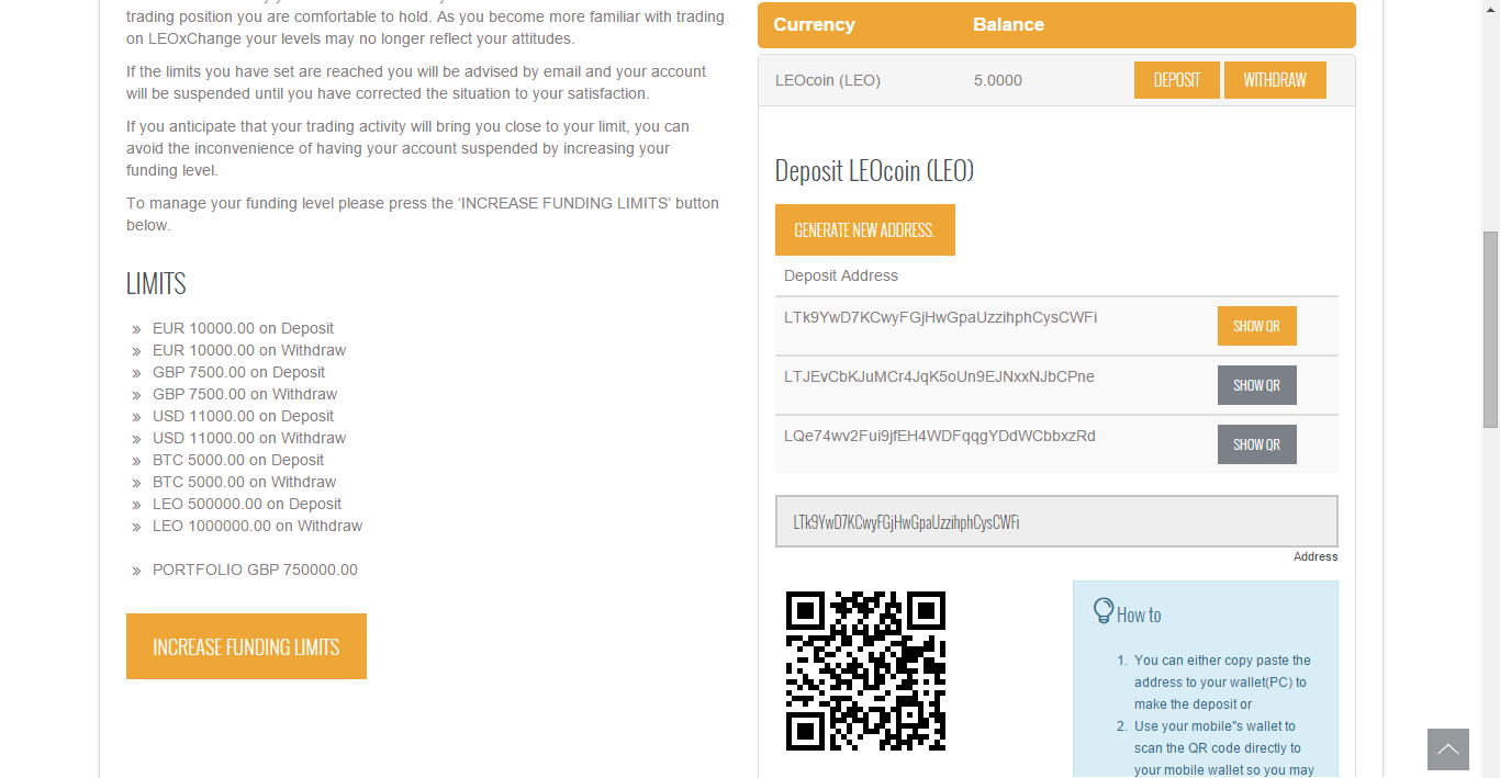 9.3 LEOcoin Utalás a LEOcoin Pénztárcából a LEOxChange-re Amennyiben fel szeretnéd tölteni a LEOxChange számládat LEOcoin-al, át tudod utalni az érméket a LEOcoin pénztárcából. 1.