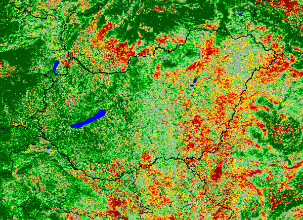 2012 március-augusztus műholdas NDVI