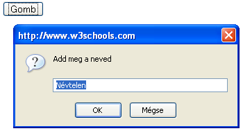 7.JavaScript 113. oldal </body> Egyszerű adatbevitel A prompt függvénnyel egy egysoros szöveg bevitelét kérhetjük a felhasználótól.