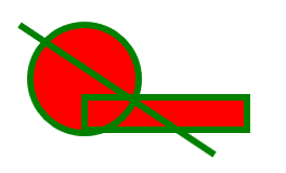 </PathGeometry.Figures> </PathGeometry> </Path.Data> </Path> VII.2.2. GeometryGroup A GeometryGroup használatával egy több geometriai alakzatból álló objektumot hozhatunk létre. VII.7 Példa Összetett alakzat 1 VII.