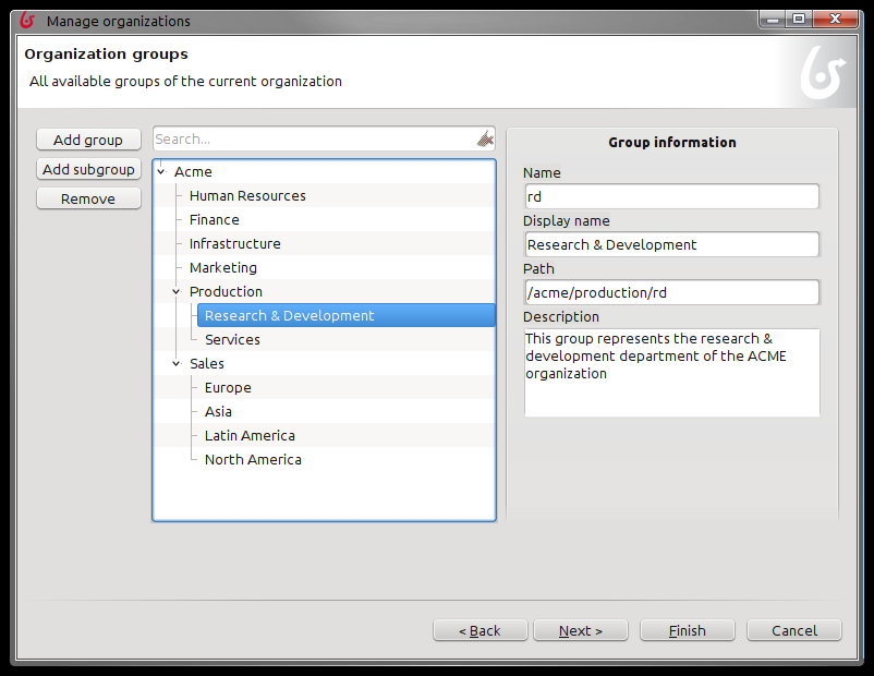 Task és Actor 2.9. ábra. Organization - 1: GROUP Amennyiben ilyen megoldást is használunk, úgy a process-t ACTOR-ait mappingelni kell a USER-ekhez, amik az ORGANISATION-ban találhatóak.