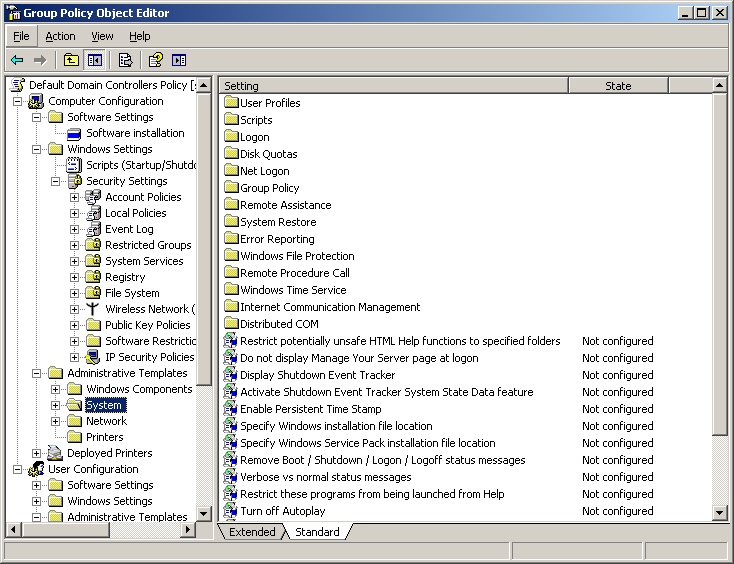 A csoportházirend temroot%\security\templates mappában találhatjuk meg.