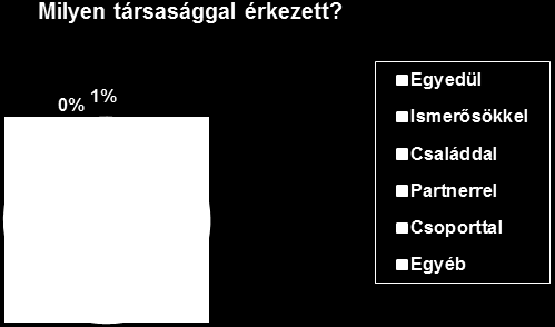 6. Milyen társasággal érkezett?