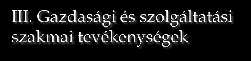 Foglalkozási területek: gépészet: lakatos, autószerelő, mezőgazdasági gépészmérnök, esztergályos (CNC-gépkezelő) elektronika: elektroműszerész, háztartási kisgép szerelő, biztonságtechnikai mérnök