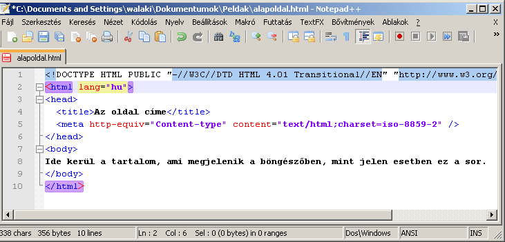 11. Web szerkesztők 11.1. Web lapok készítésének lehetőségei Egy HTML fájl egy egyszerű szöveges fájl, amit minden egyszerű szövegszerkesztővel el lehet készíteni.